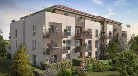 Programme immobilier neuf RIVE GAUCHE 2 - Jassans-Riottier, logements neufs et proximité Villefranche-sur-Saône en périphérie lyonnaise (01480) - Référence : 14293
