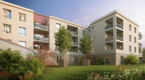 Programme immobilier neuf RIVE GAUCHE - Jassans-Riottier : logements neufs sécurisés et verdoyants proche des transports (01480) - Référence : 14292