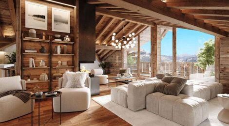 Programme immobilier neuf Chalets ISQUI - La Clusaz chalets de standing au pied des pistes massif des Aravis (74220) - Référence : 17117