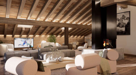 Programme immobilier neuf Chalets ISQUI - La Clusaz chalets de standing au pied des pistes massif des Aravis (74220) - Référence : 17117