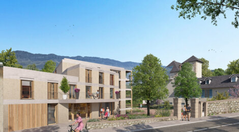 Programme immobilier neuf Le Domaine de Buttet - Le Bourget-du-Lac : logements neufs T2–T5 proche des commerces et de la plage (73370) - Référence : 15738