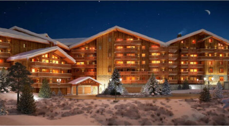 Programme immobilier neuf L'HEVANA - Les Allues : Résidence T2–T4 avec espaces détente et accès direct aux pistes en plein cœur de Méribel (73550) - Référence : 3947