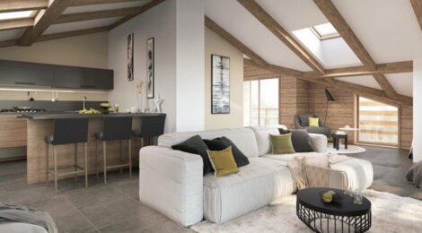 Programme immobilier neuf EDELWEISS - Les Gets : logements neufs lumineux et fonctionnels en station de ski (74260) - Référence : 7336