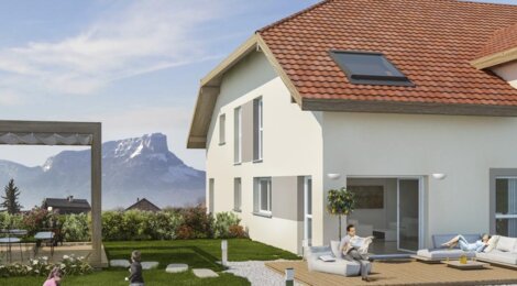 Programme immobilier neuf LES CARRÉS DE LA VIOLETTE - Les Marches : Résidence T3 avec double exposition et jardins privatifs proche du Mont Granier (73800) - Référence : 1399