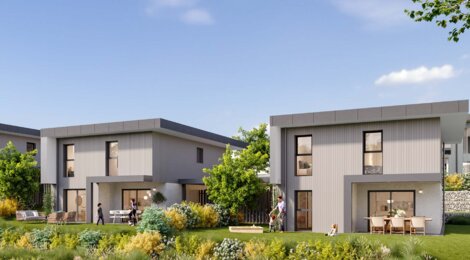 Programme immobilier neuf Les Vergers de Marcel + Domaine Les Marcellines - Les Ollières : logements neufs T2–T6 proche d’Annecy et des montagnes (74570) - Référence : 15794