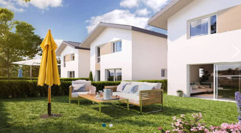 Programme immobilier neuf LE CLOS DE SECHEX - Margencel : appartements T3-T5 et maisons avec extérieurs en pleine nature (74200) - Référence : 2927