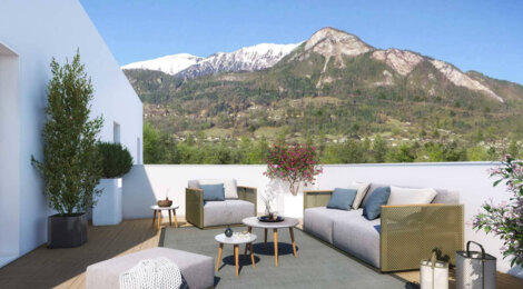 Programme immobilier neuf LA BELLE AVENTURE - Marnaz : Résidence T2–T4 avec cadre montagnard et confort optimisé proche des commodités (74460) - Référence : 14720