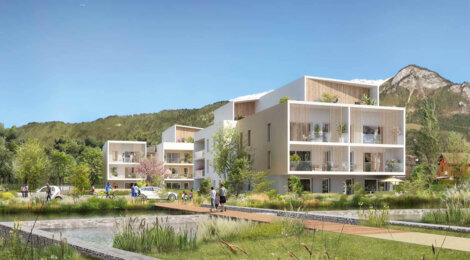 Programme immobilier neuf LA BELLE AVENTURE - Marnaz : Résidence T2–T4 avec cadre montagnard et confort optimisé proche des commodités (74460) - Référence : 14720