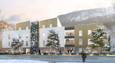 Programme immobilier neuf LA BELLE AVENTURE - Marnaz : Résidence T2–T4 avec cadre montagnard et confort optimisé proche des commodités (74460) - Référence : 14720