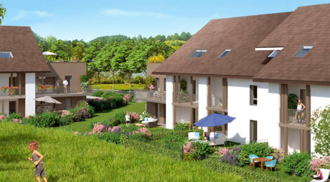 Programme immobilier neuf NATURE ET O - Maxilly-sur-Léman : Résidence T2–T5 avec paysages lacustres et confort moderne proche d’Evian (74500) - Référence : 1100