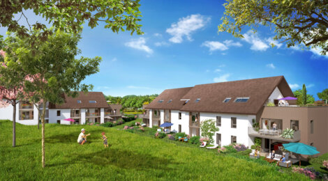 Programme immobilier neuf NATURE ET O - Maxilly-sur-Léman : Résidence T2–T5 avec paysages lacustres et confort moderne proche d’Evian (74500) - Référence : 1100