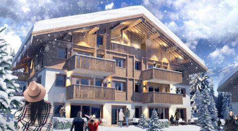 Programme immobilier neuf SILVER LODGES - Megève : Résidence T2–T5 avec architecture alpine et confort sécurisé en plein cœur de la nature (74120) - Référence : 4416