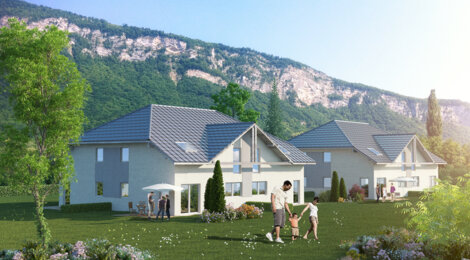 Programme immobilier neuf LES CARRÉS PRAIRIALS - Méry : Résidence T2–T4 avec espaces extérieurs et isolation RT2012 dans un cadre verdoyant (73420) - Référence : 1236