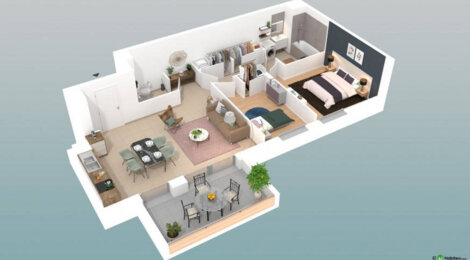 Programme immobilier neuf L'ENDROIT - Meximieux : résidences neuves T2-T4 avec terrasses et jardins privatifs (01800) - Référence : 2521