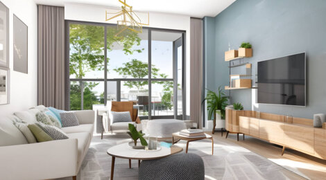 Programme immobilier neuf L'ÉTOILÉ - Mionnay : Résidence studio–T5 avec cadre verdoyant et confort optimisé proche des commodités (01390) - Référence : 6486