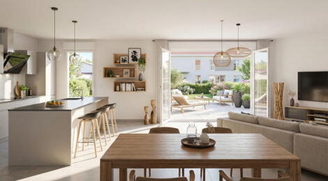 Programme immobilier neuf COTE HENRIETTES - Misérieux centre proche de Lyon en 35 min (01600) - Référence : 13827