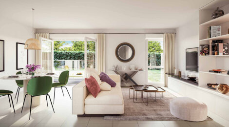 Programme immobilier neuf Les jardins des Prés Nouveaux - Mouxy : Résidence T2–T5 avec cadre montagnard et confort optimisé proche des commodités (73100) - Référence : 6597