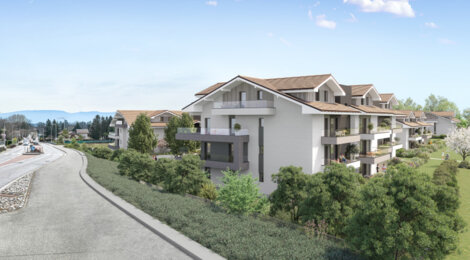 Programme immobilier neuf RESONANCE - Ornex : logements neufs T2–T4 proche de la frontière suisse (01210) - Référence : 12988