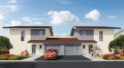 Programme immobilier neuf LE TWIST - Passy : Maisons neuves T4–T5 avec jardins privatifs et espaces verts (74190) - Référence : 2427