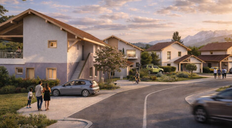 Programme immobilier neuf LE DOMAINE DU MOULIN - Perrignier logements neufs entre Genève et Lac Léman (74550) - Référence : 17029