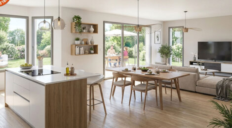 Programme immobilier neuf Villas CELESTINE (TRANCHE 2) - Publier villas neuves entre lac et montagnes (74500) - Référence : 17028