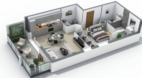Programme immobilier neuf Côté Forêt - Reignier-Esery entre forêt et commodités dans un cadre durable (74930) - Référence : 16204