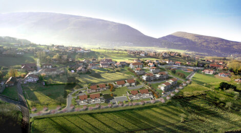 Programme immobilier neuf LE CHATENAY - Reignier-Esery : Résidence T2–T4 avec cadre verdoyant et équipements haut de gamme proche des espaces naturels (74930) - Référence : 4658