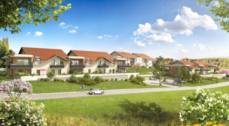 Programme immobilier neuf LE CHATENAY - Reignier-Esery : Résidence T2–T4 avec cadre verdoyant et équipements haut de gamme proche des espaces naturels (74930) - Référence : 4658