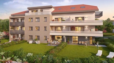 Programme immobilier neuf CONVERGENCE - Résidence neuve avec espaces extérieurs et vues dégagées (74800) - Référence : 2280