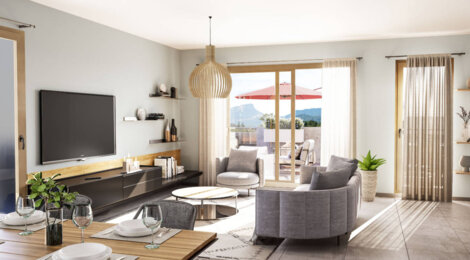 Programme immobilier neuf RESIDENCE SESAME - Saint-Alban-Leysse au cœur du bourg proche du lac du Bourget (73230) - Référence : 11787
