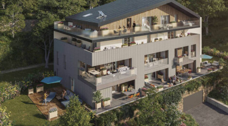 Programme immobilier neuf DOMAINE DE LA CROIX - Saint-Alban-Leysse : logements neufs T2–T5 proche de Chambéry et des montagnes (73230) - Référence : 15749