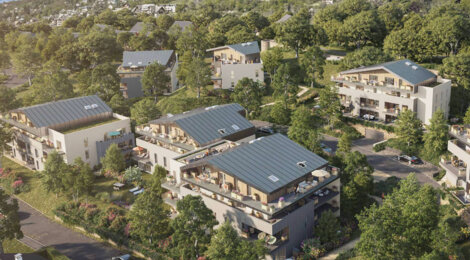 Programme immobilier neuf DOMAINE DE LA CROIX - Saint-Alban-Leysse : logements neufs T2–T5 proche de Chambéry et des montagnes (73230) - Référence : 15749