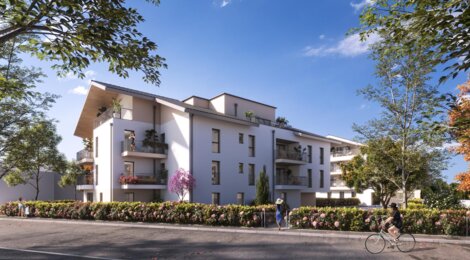 Programme immobilier neuf SYMBIOSE - Saint-Félix, logements neufs et proximité Grand Annecy en cœur de village (74540) - Référence : 15972