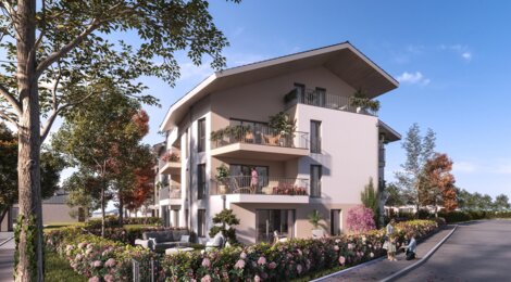 Programme immobilier neuf SYMBIOSE - Saint-Félix, logements neufs et proximité Grand Annecy en cœur de village (74540) - Référence : 15972