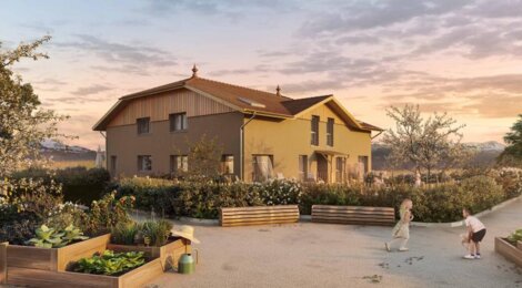 Programme immobilier neuf Les carrés du môle - Saint-Jean-de-Tholome : Résidence T4 avec cadre naturel et confort optimisé proche des commodités (74250) - Référence : 6949
