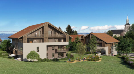 Programme immobilier neuf Bellevue - Saint-Paul-en-Chablais cadre de vie montagnard proche du lac Léman (74500) - Référence : 11862