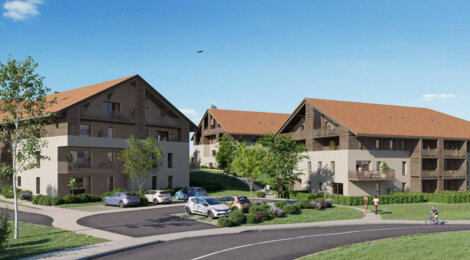 Programme immobilier neuf Bellevue - Saint-Paul-en-Chablais cadre de vie montagnard proche du lac Léman (74500) - Référence : 11862
