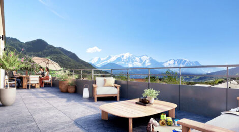 Programme immobilier neuf VILLA PANORAMA - Sallanches gare accessible à pied face aux montagnes (74700) - Référence : 18319