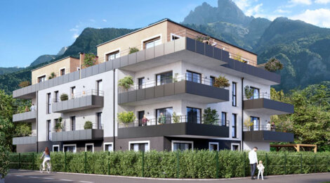 Programme immobilier neuf VILLA PANORAMA - Sallanches gare accessible à pied face aux montagnes (74700) - Référence : 18319