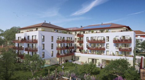 Programme immobilier neuf MAISON BIANCA - Sciez : logements neufs sécurisés et verdoyants proche des commodités (74140) - Référence : 8515
