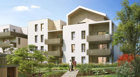 Programme immobilier neuf RiveSud - Sciez : logements neufs T2–T5 entre lac Léman, Port et commerces locaux (74140) - Référence : 15715