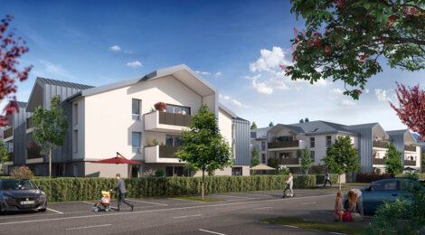 Programme immobilier neuf GREEN COTTAGE - Scionzier : logements neufs T2–T3 entre Chamonix, Genève et centre-ville (74950) - Référence : 9148