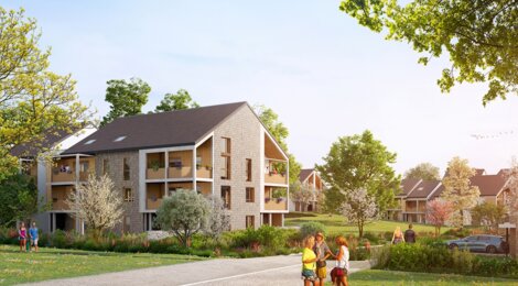 Programme immobilier neuf OSMOSE - Sergy : logements neufs sécurisés et verdoyants proche des transports (01630) - Référence : 14285