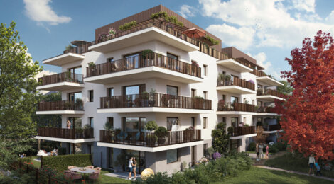 Programme immobilier neuf ELEMENT - Thonon-les-Bains à deux pas  du centre-ville et lac Léman (74200) - Référence : 17572