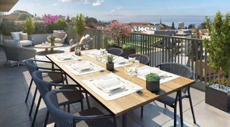 Programme immobilier neuf L’Éloge - Thonon-les-Bains à proximité du lac Léman (74200) - Référence : 16181