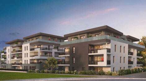 Programme immobilier neuf Le Trio - Thonon-les-Bains : logements neufs sécurisés et lumineux en quartier résidentiel (74200) - Référence : 15013