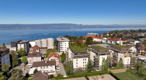 Programme immobilier neuf Le Belvédère du Léman - Thonon-les-Bains : logements neufs sécurisés et verdoyants proche du lac (74200) - Référence : 14953