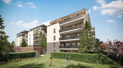 Programme immobilier neuf Le Belvédère du Léman - Thonon-les-Bains : logements neufs sécurisés et verdoyants proche du lac (74200) - Référence : 14953