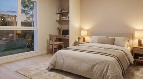 Programme immobilier neuf LES CARRES D'ORCHEZ - Thyez duplex avec jardin vue montagne (74300) - Référence : 14027
