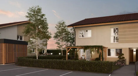 Programme immobilier neuf LES CARRES D'ORCHEZ - Thyez duplex avec jardin vue montagne (74300) - Référence : 14027